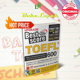 BUKU TES TOEFL TOEIC UPGRADE BEST SCORE TOEFL 600+ BUKU TOEFL BUKU TOEIC