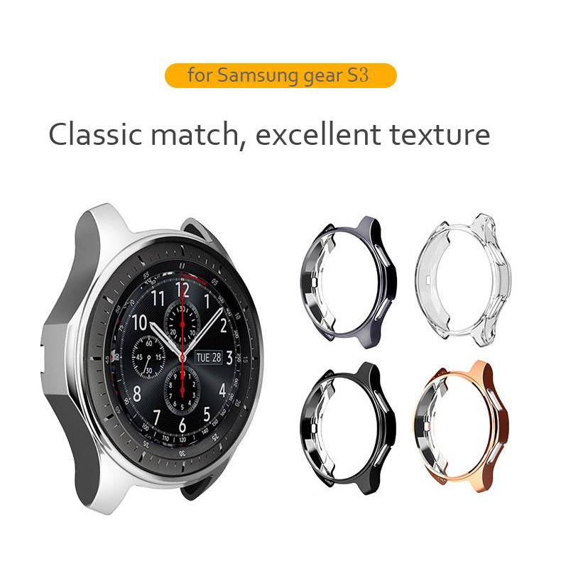 Case Pelindung Smartwatch Samsung Galaxy Watch 4 3 40mm 44mm 41mm 45mm S3 Frontier Bahan Tpu Ukuran 40mm 44mm