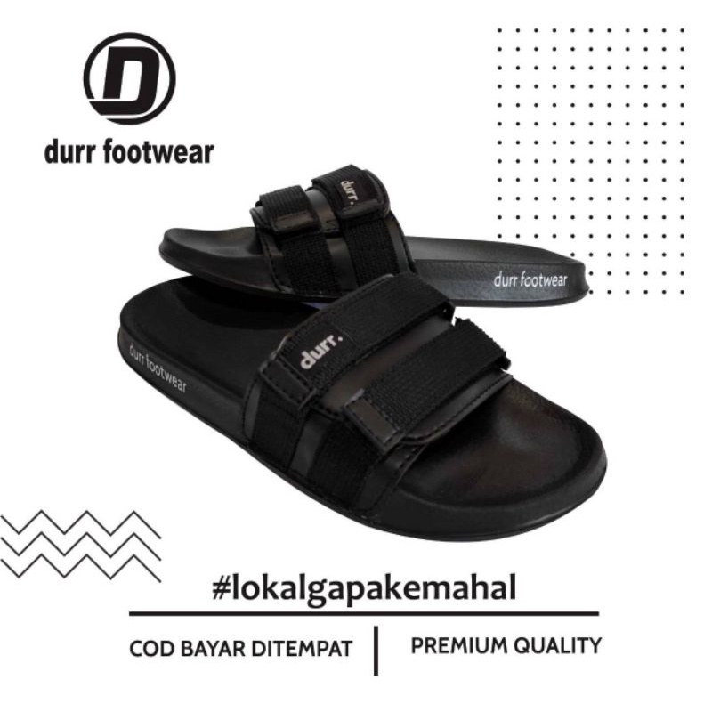 Sendal Pria Casual, Sandal durr footwear 20 Original, Sandal Slide Pria kekinian, Sandal slop cowok