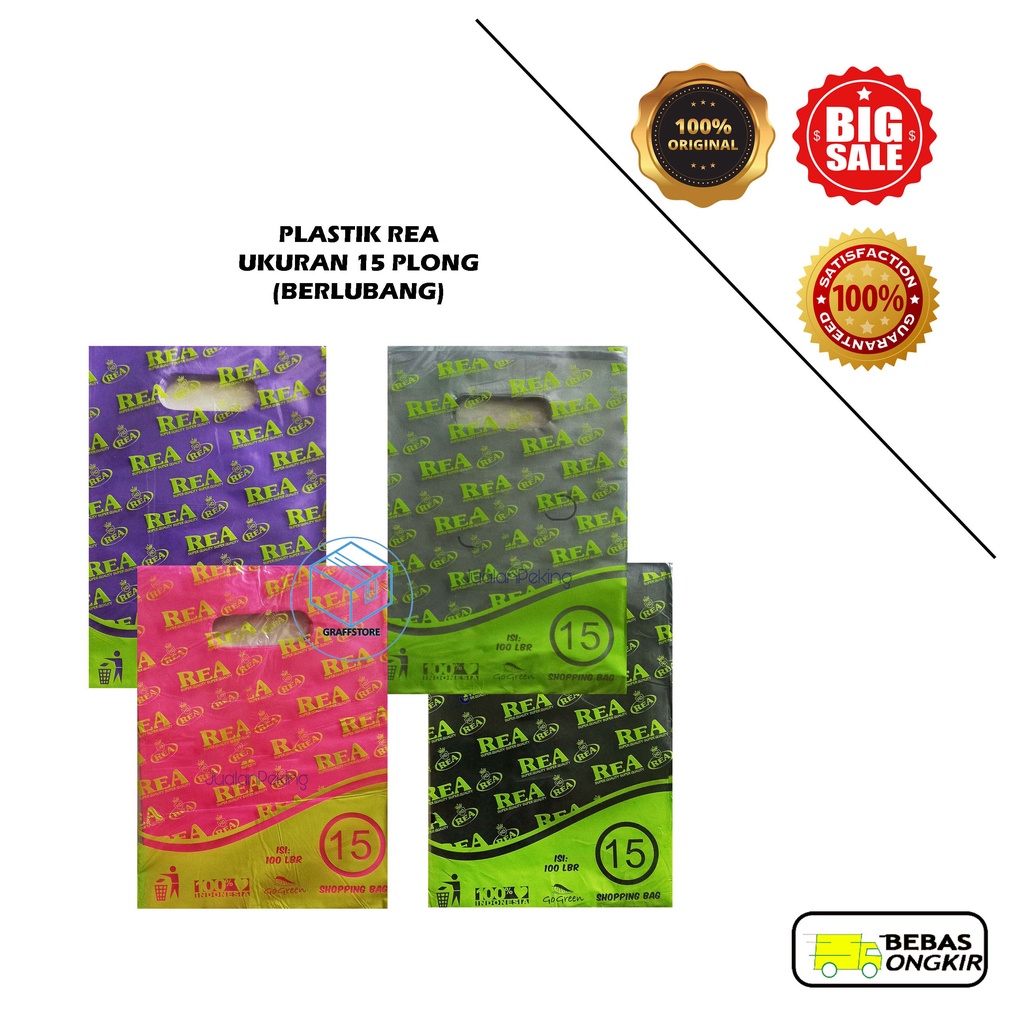 Jual Plastik Packing Olshop 15x22 Rea Isi 100 Lembar Plastik Handle Ouval Packing Online 0498