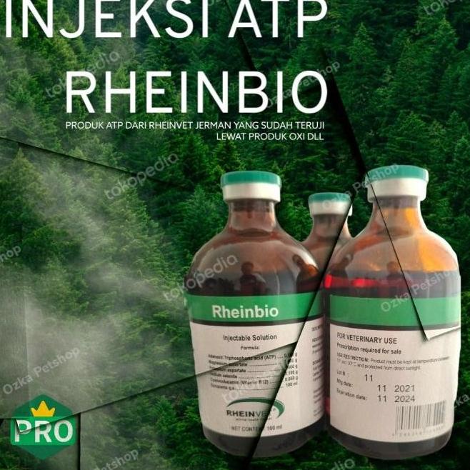 Rheinbio 100ml Obat Hewan / Ternak ATP Injeksi Ternak / Sapi