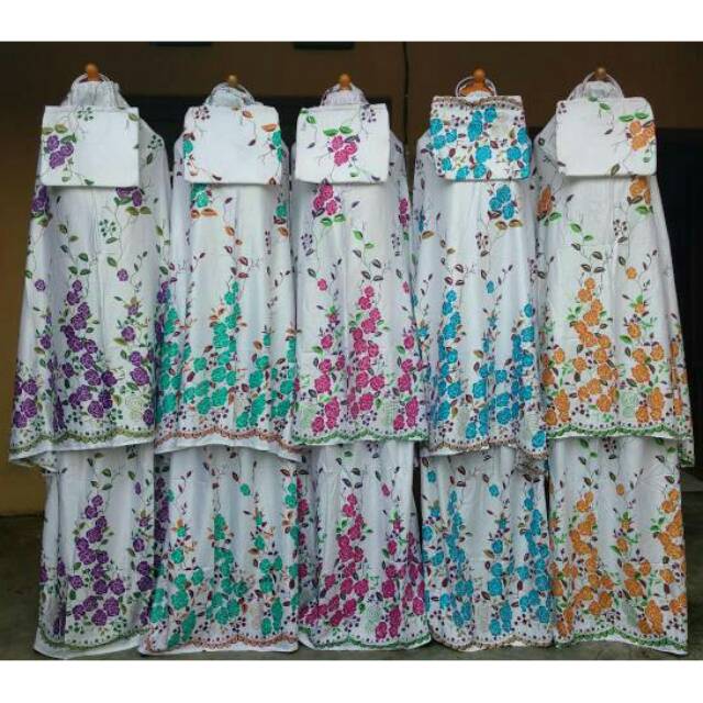 Ecer Grosir Mukena Bali Putih Bunga