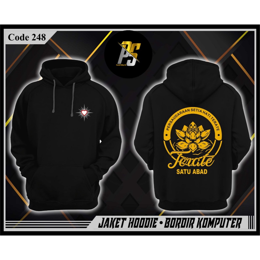 HOODEI SATU ABAD PSHT TERBARU - JAKET BORDIR 1 ABAD PSHT SEDERHANA