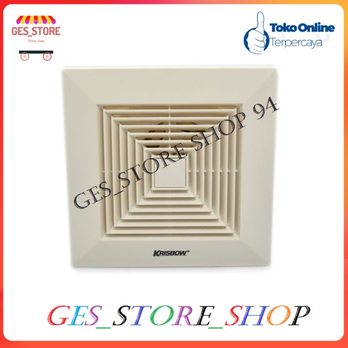 Exhaust Fan 8 inci/Kipas sirkulasi udara/Ceiling Ventilating pipe Krisbow/Blower/Kipas Plafon
