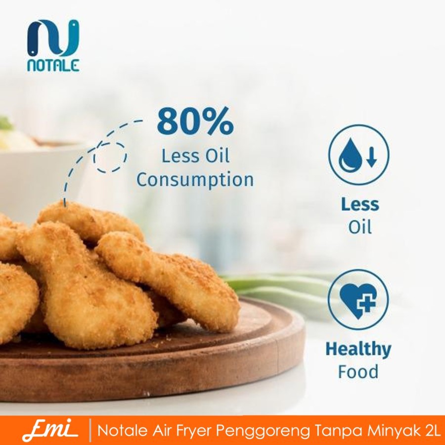 Notale Air Fryer Penggoreng Tanpa Minyak 2L