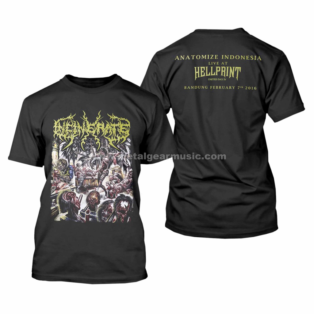 Original  Incinerate - Hellprint 2016 Tshirt