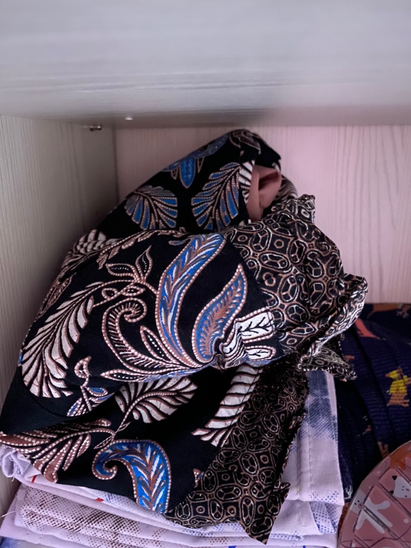 Batik Tunik Shibori Jumputan Terbaru All Size 106cm / Hrb026 Yelbor Navbor / Biru Putih / Original..