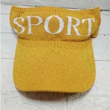 TERLARIS Topi Golf Senam Pantai Import Korea Rajut Karet Indonesia / Wanita Gaya Korea untuk Olahraga COD