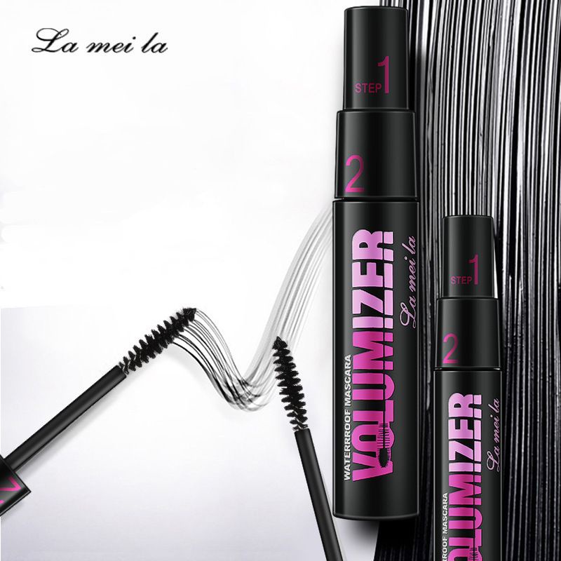 New Version LAMEILA Mascara Volumizer 3D Double Head Adjustable Waterproof Maskara Volume Kepala Ganda Anti Air Original Terlaris