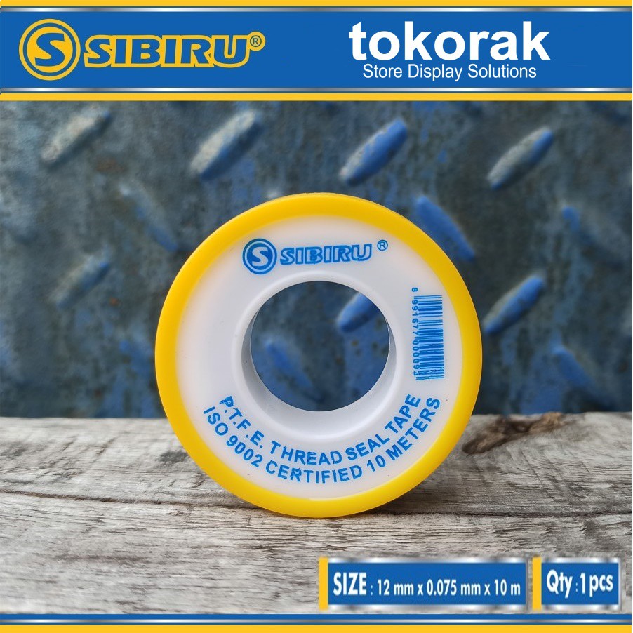 SEAL TAPE 1/2 INCH 10 METER SIBIRU - ISOLATAPE PIPA - ISOLASI KRAN