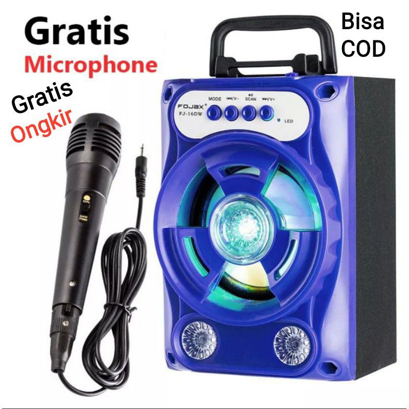 Speaker Bluetooth Portable JPJ 518 Bonus Mic