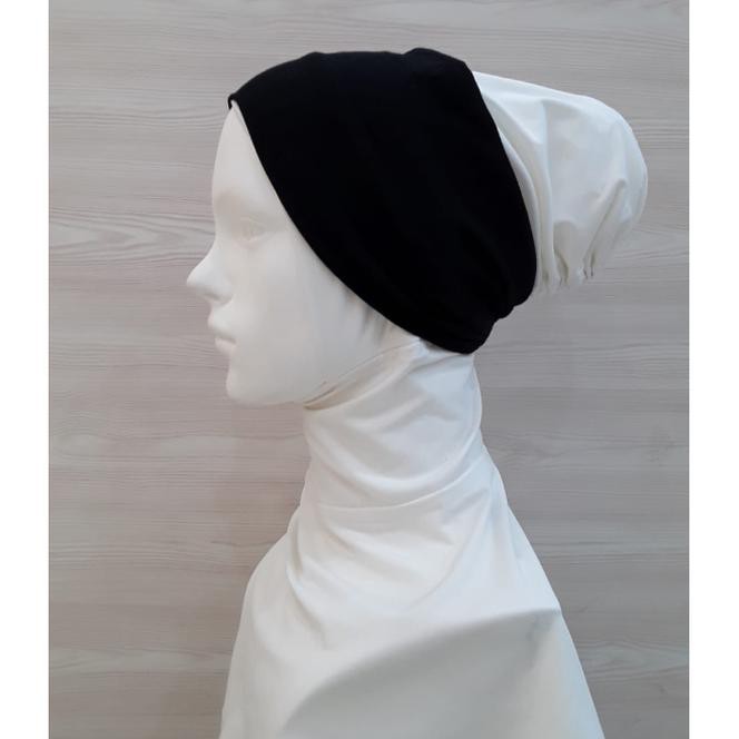 qpf1 bandana nobby / dalaman hijab wanita / ciput polos lembut / ciput anti - biru xtv1
