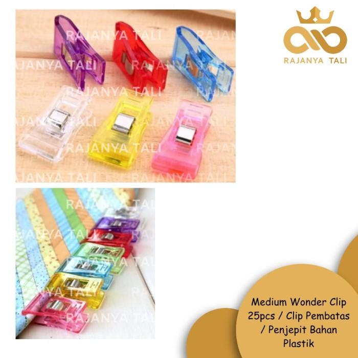 

Klip | Medium Wonder Clip 25Pcs / Clip Pembatas / Penjepit Bahan Plastik