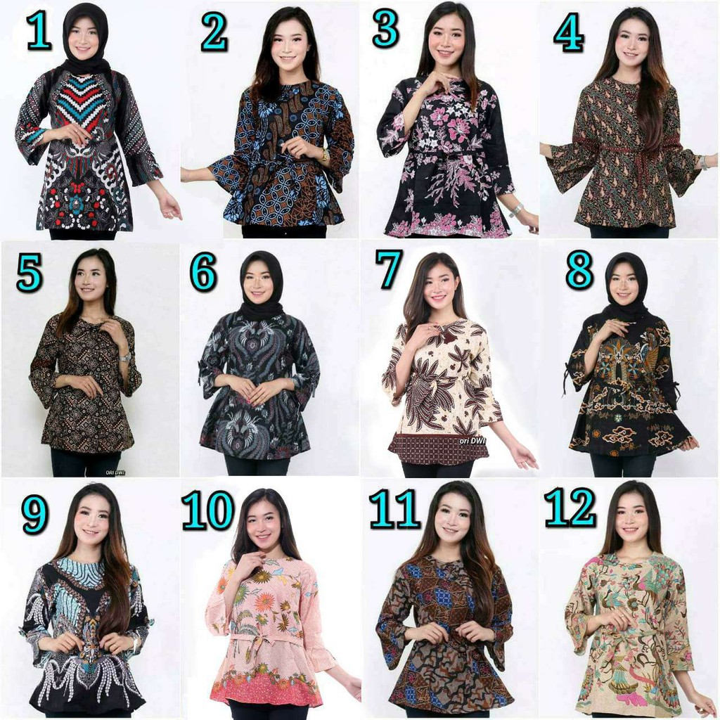 Atasan Batik Dolby Dolbi Dobby Doby Tenun Sutra Tulis Halus Katun ATBM Baron ,Sarombit Atasan