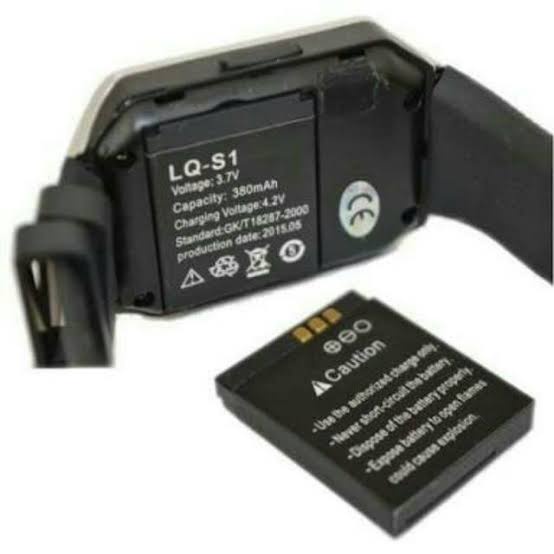 BATRE JAM HP BATERAI SERI LQ-S1 YX-W9B BATTERY BATERE CADANGAN SMARTWATCH U9/DZ09/U10/A1/M26/DZ10/DZ11/V8 380mAH