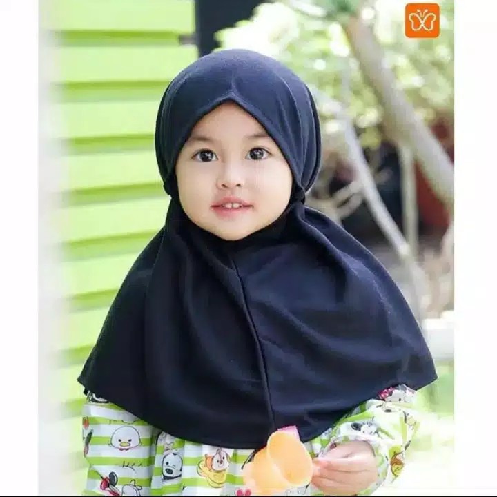 Jilbab Anak Bayi Perempuan Instan Lucu BERGO ANAK Allsize 0-3 Tahun Hijab Anak Bayi Perempuan Instan