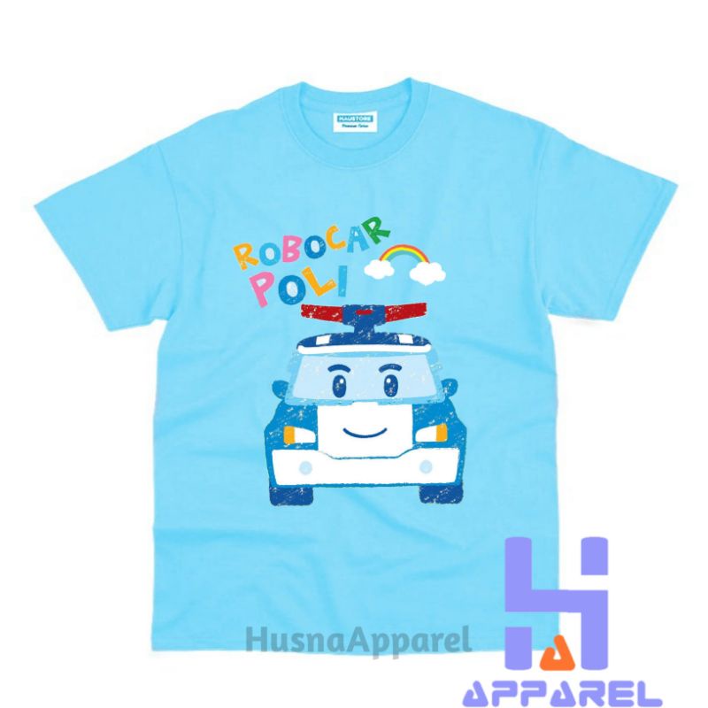 BAJU ANAK KAOS ANAK ROBOCAR POLI