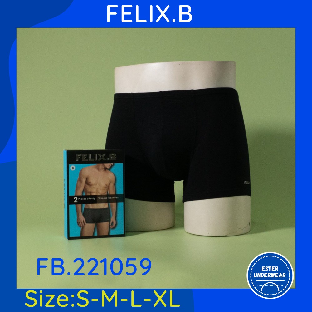 Celana dalam Pria Felix.B Import FB 221059 ISI-2 PCS bahan Viscose