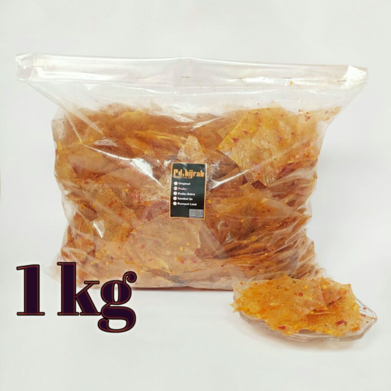 

Keripik Kaca / Beledag / Kripca Kiloan 1kg Extra Daun Jeruk