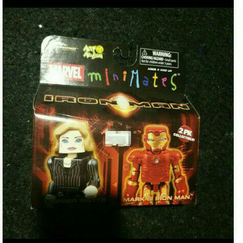 Marvel Minimates Pepper Potts & Mark 3 Iron Man Diamond Select Toys