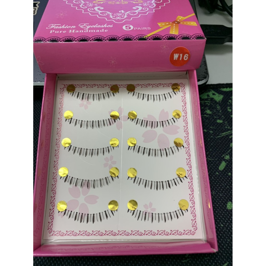 (BOW) Bulu Mata Palsu False Eyelashes Bawah Kotak Pink (W17,W16,W15,W09,505,W11,W05)