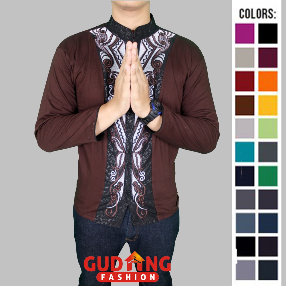 Baju Koko Lengan Panjang Casual Katun - Banyak Pilihan Warna KKL (COMB)