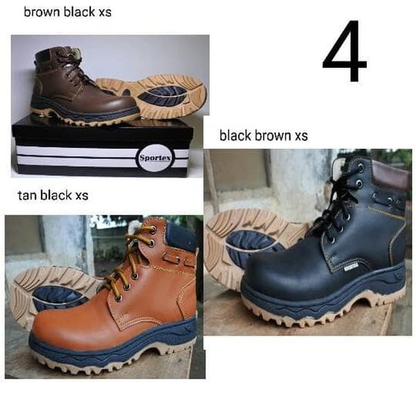 SEPATU BOS safety boot by sportex sepatu safety pria termurah from bandung AWET