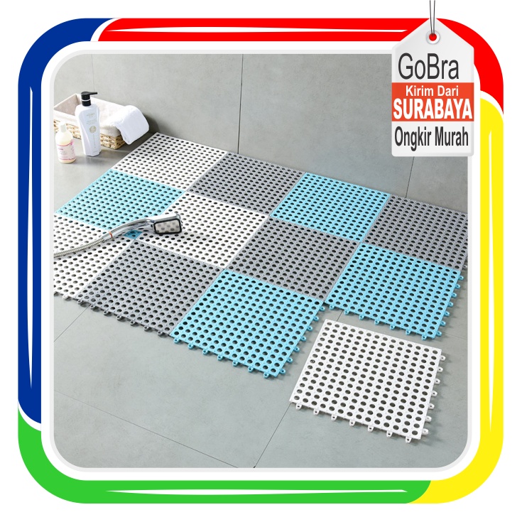 Gobra ♕ PA061 Karpet Kamar Mandi Anti Slip Keset Kamar Mandi Anti Licin Dapur Alas Kaki kamar mandi Mat Non-Slip 30x30 CM