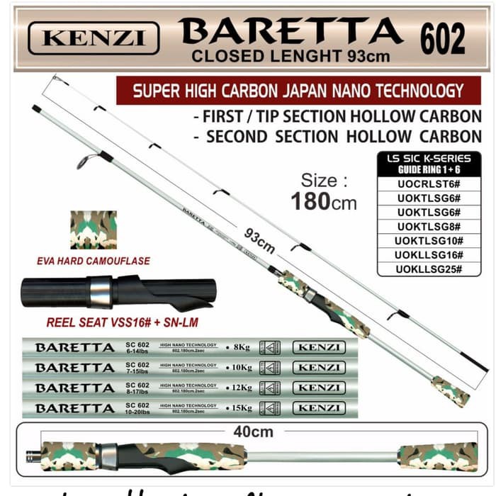 JORAN SPINNING KENZI BARETTA 180 14LB