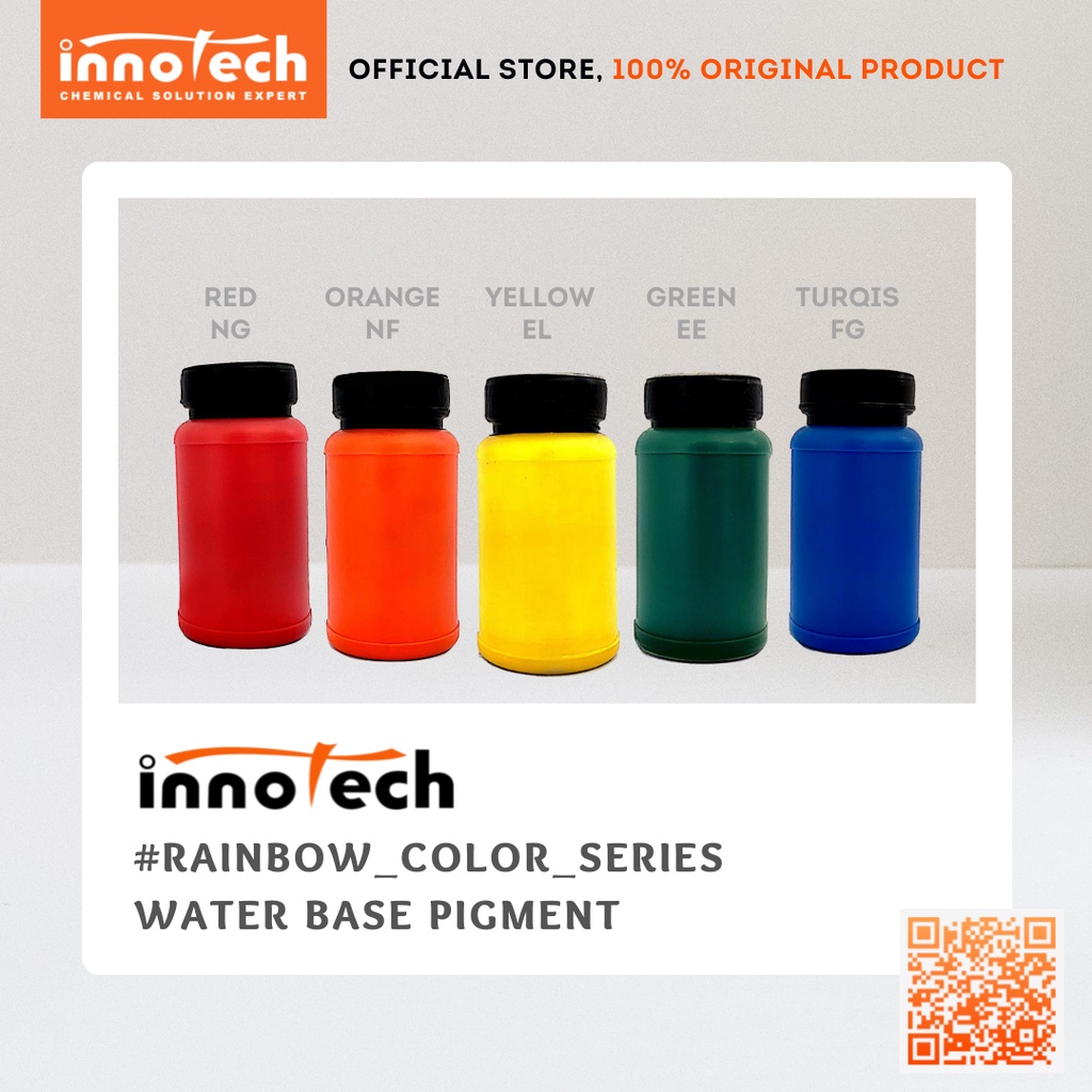 

Nano Pigment Innotech Rainbow (Red,Orange,Yellow,Green,dll) Water Base