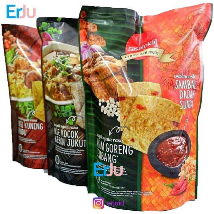 

Keripik Rasalokal Bandung Varian Nasi Kuning Ayam Goreng Mie Kocok ~ kp1653