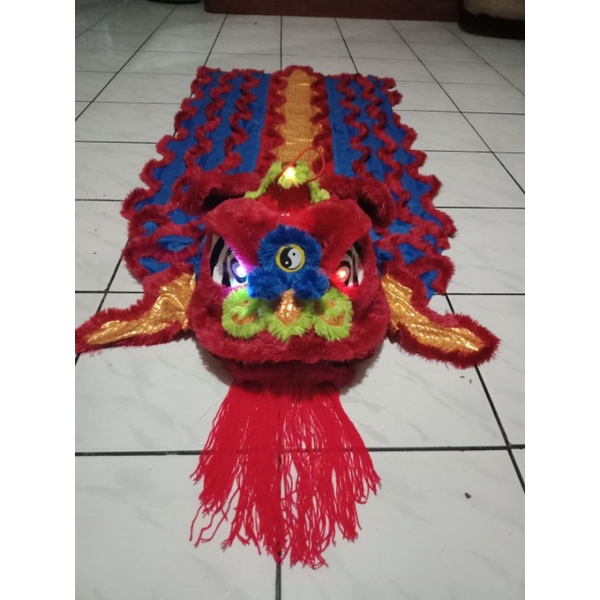Barongsai anak/Barongsai mainan super warna merah untuk anak 5-12 tahun