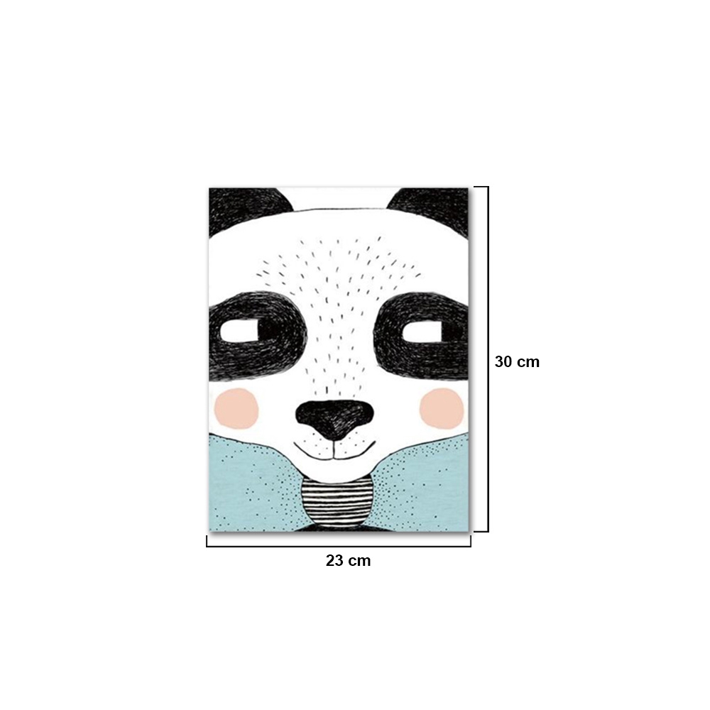 Lukisan Cat Minyak Desain Panda Lucu