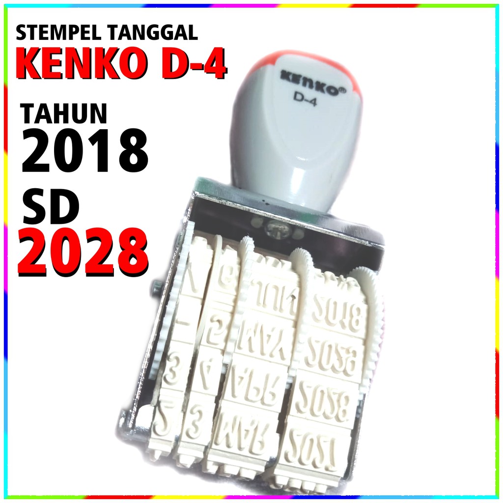 

Dater Stamp Kenko D-4 stempel tanggal 4mm