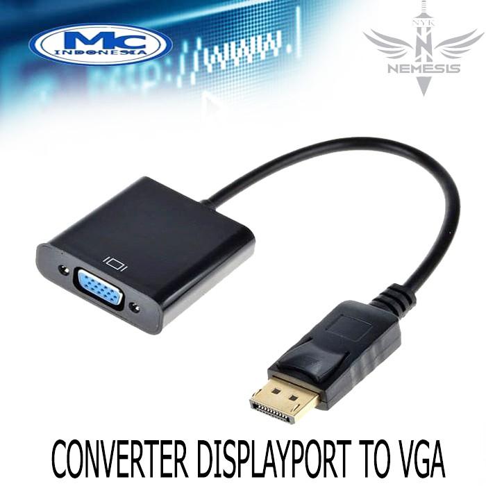 Converter Cable Kabel Display port to VGA