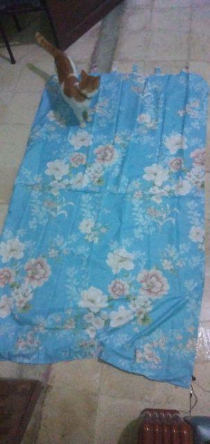 Gorden Motif Bunga Biru
