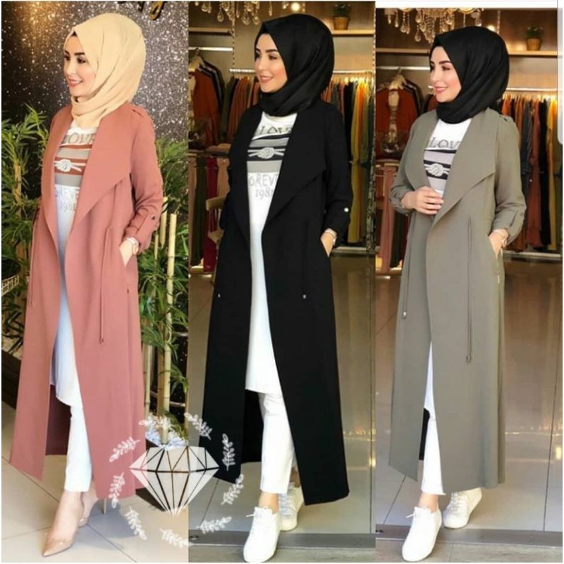 PCS LONGCARDI ZEHIYA MS FASHION PAKAIAN WANITA OUTER CARDI BAHAN MOSCREPE ADA VIDEO REAL PICT