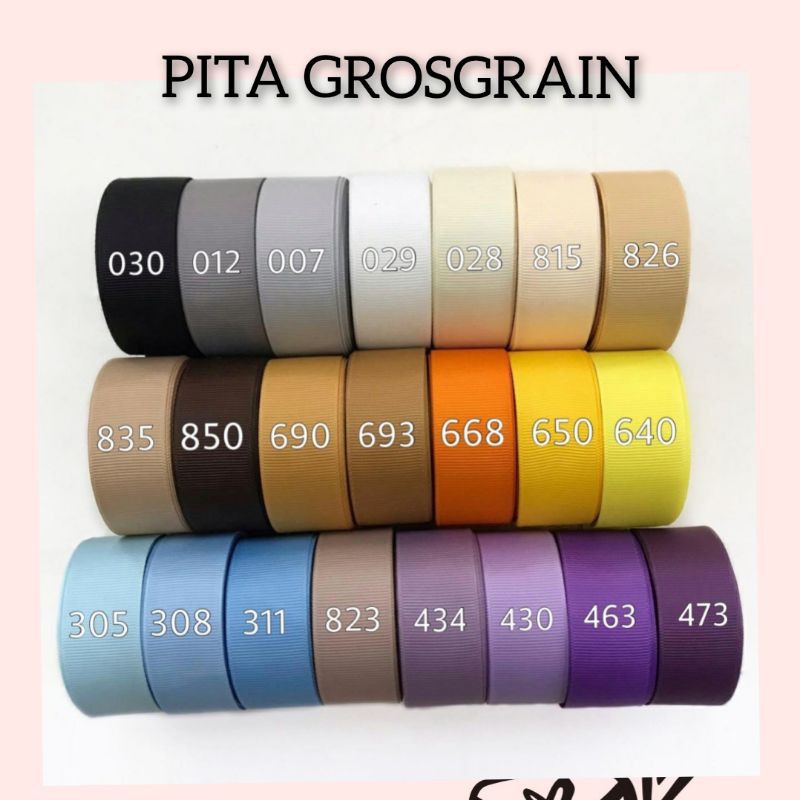 1 Meter  -  PITA GROSGRAIN &amp; DOUBLE SATIN IMPORT