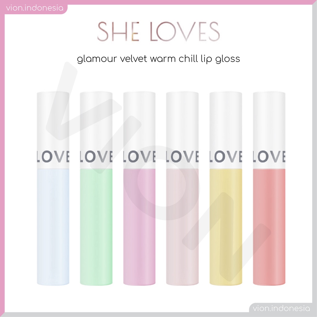 SHE LOVES Glamour Velvet Warm Chill Lipstik Lipstick Waterproof Sejuk Hangat Lipstik Original Sheloves TB-13612 SL018