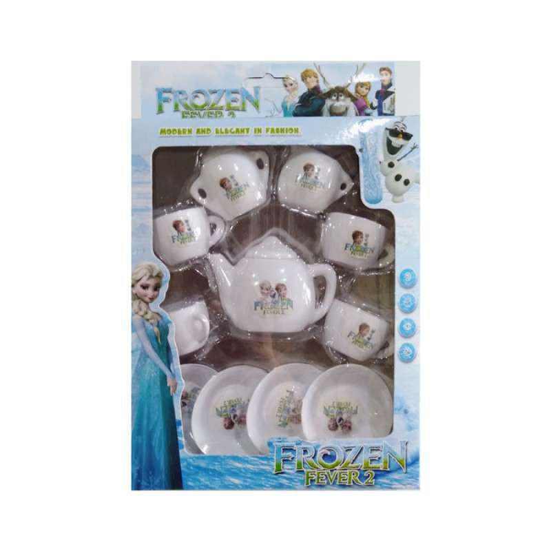 Mainan Teko Cangkir Gelas Piring 1set Mini Hello Kitty / Frozen - WH090