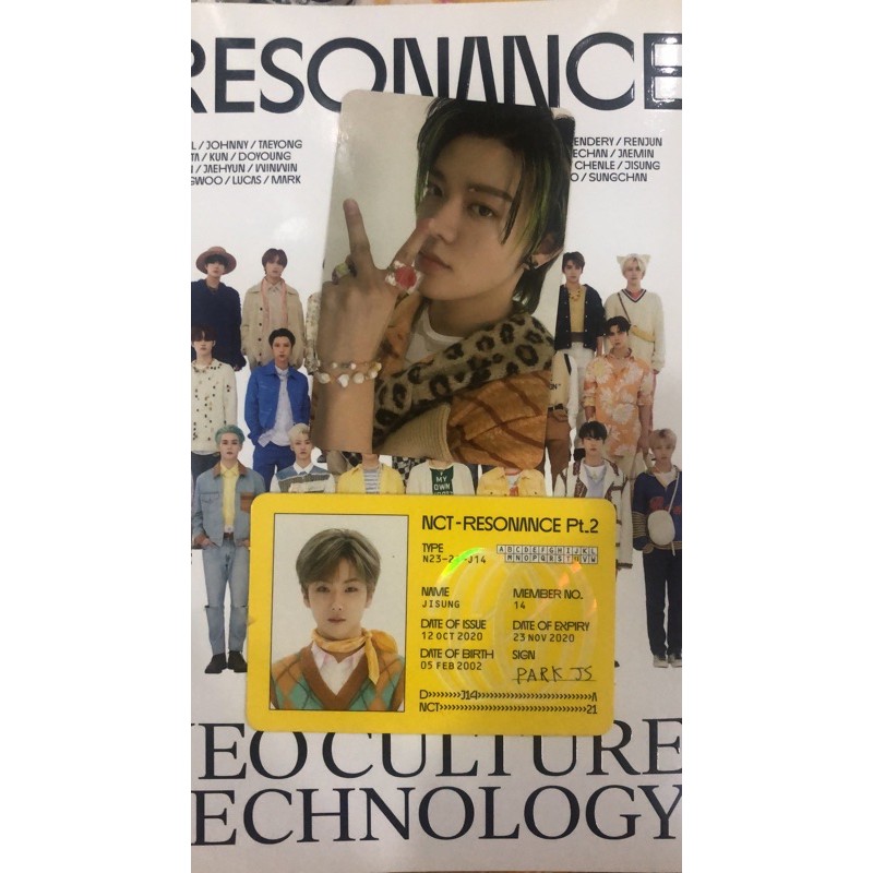 PHOTOCARD/ ID CARD YUTA JISUNG NCT