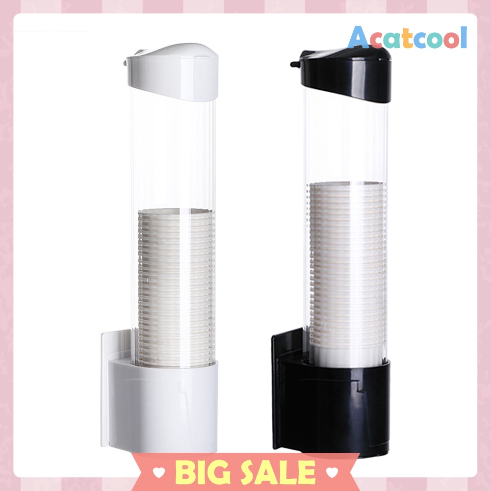 Plastic Cups Holder Disposable Cup Rack Dust-proof Paper Cups Dispenser