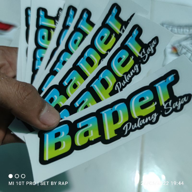 stiker baper pulang saja