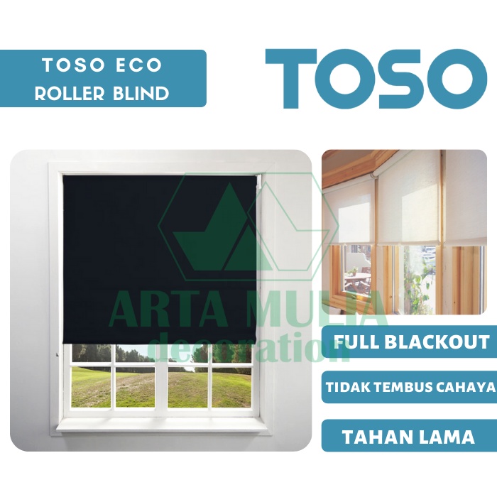 Jual Roller Blind Blackout Toso Eco Tsbr Hordeng Tirai Jendela Gordeng Jendela Plastik Roller