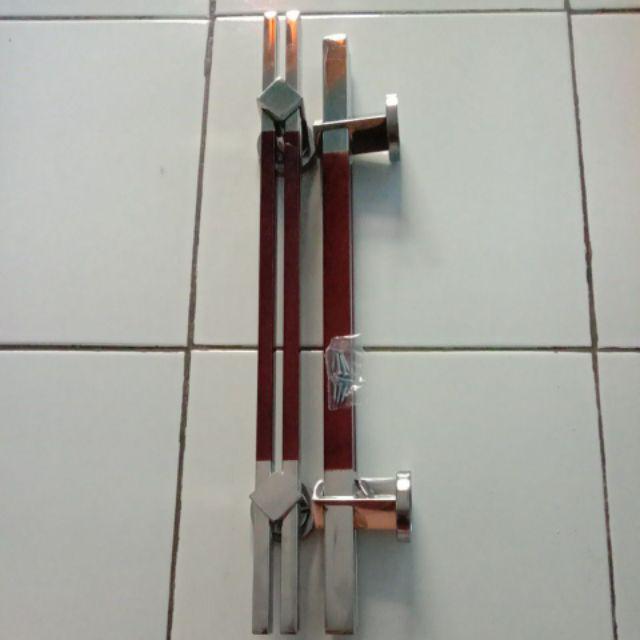 Set Handle Pintu 45cm Dan Kunci Pelor - Paket Handle Pintu Rumah Minimalis