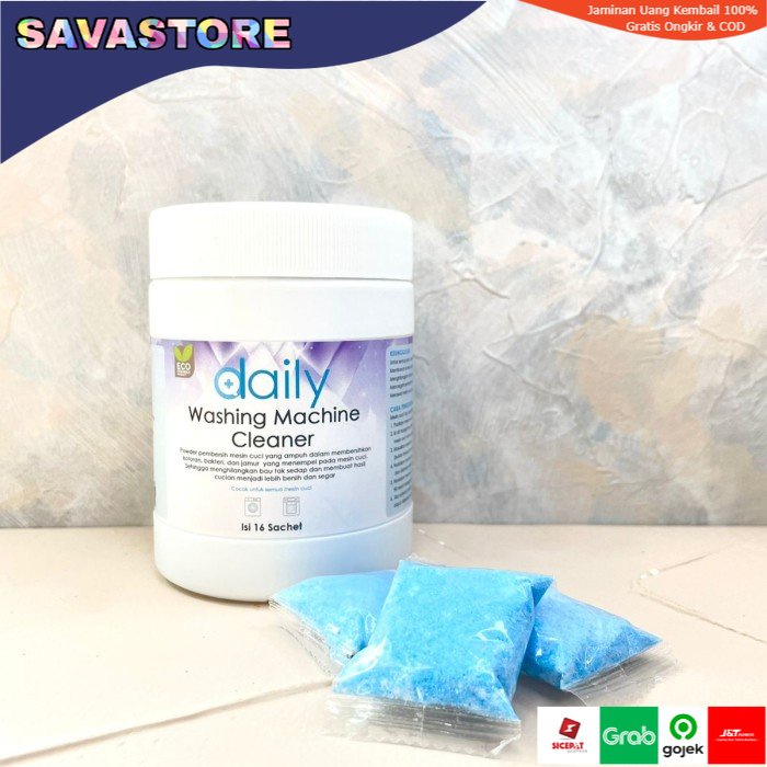 DAILY WASHING MACHINE CLEANER POWDER - SERBUK  BUBUK PEMBERSIH MESIN CUCI