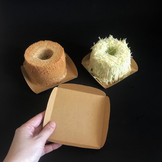 Alas Chiffon Cake / Tatakan Cake (1 pack isi 100 pcs) Paper Plate Alas