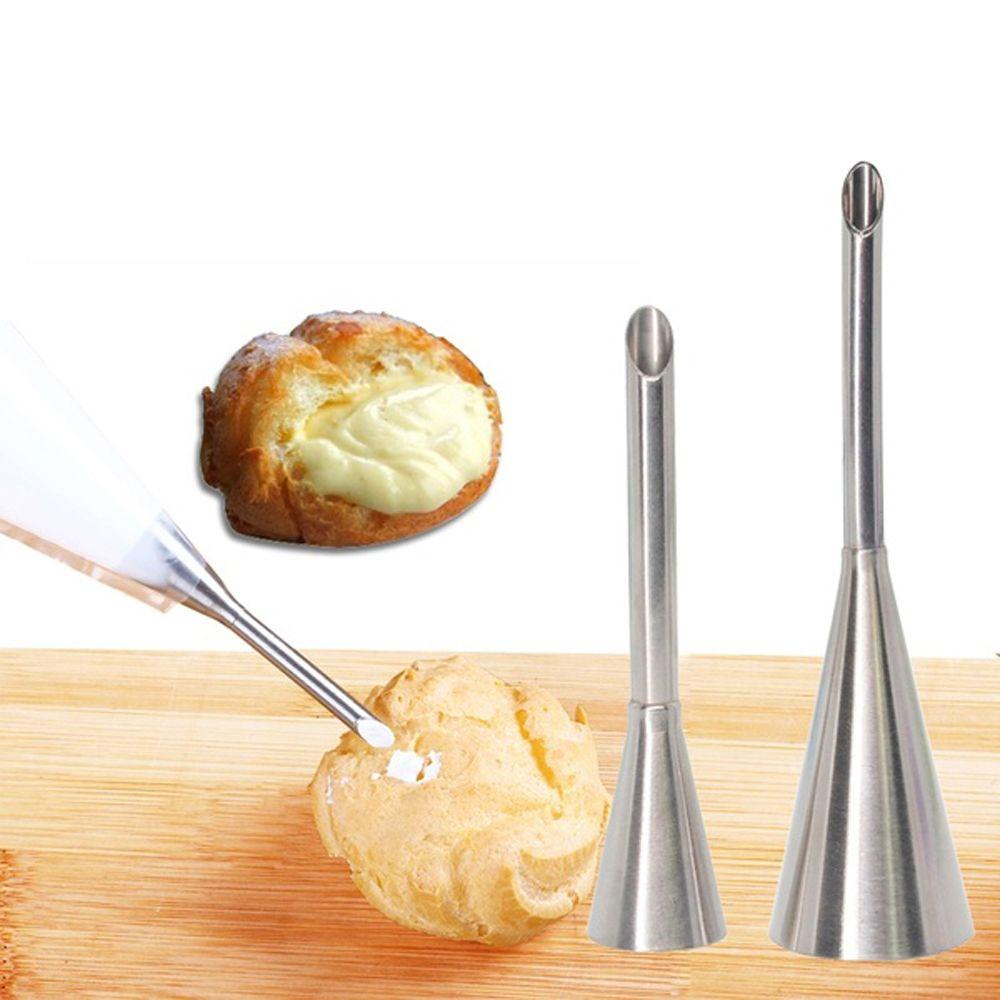 Preva 3PCS Icing Piping Nozzle Bakeware Cetakan Kue Stainless Steel Cupcake Alat Dekorasi Kue