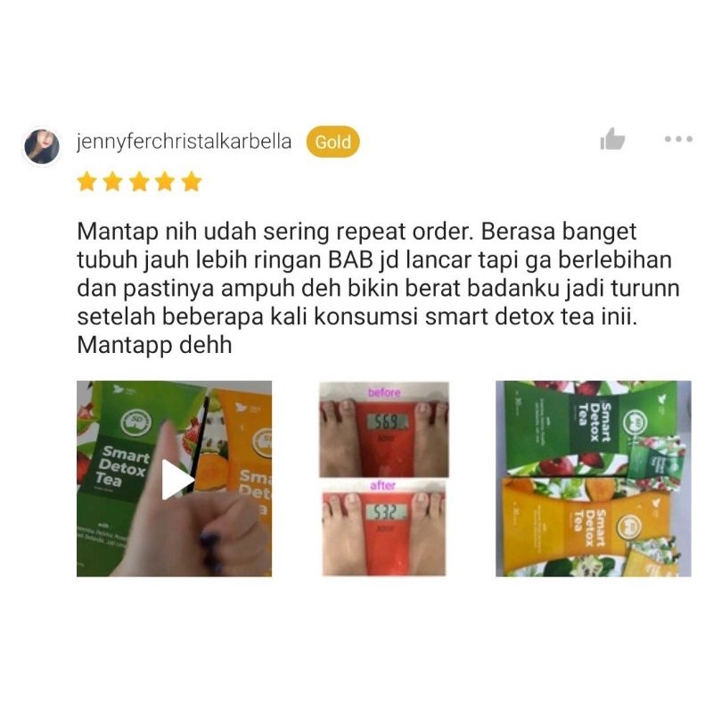 SMART DETOX TEA (YELLOW) 100% ORI-3