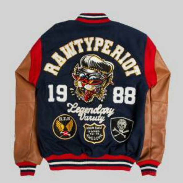 Jaket Rawtype Riot Legendary Varsity type 3 size XL